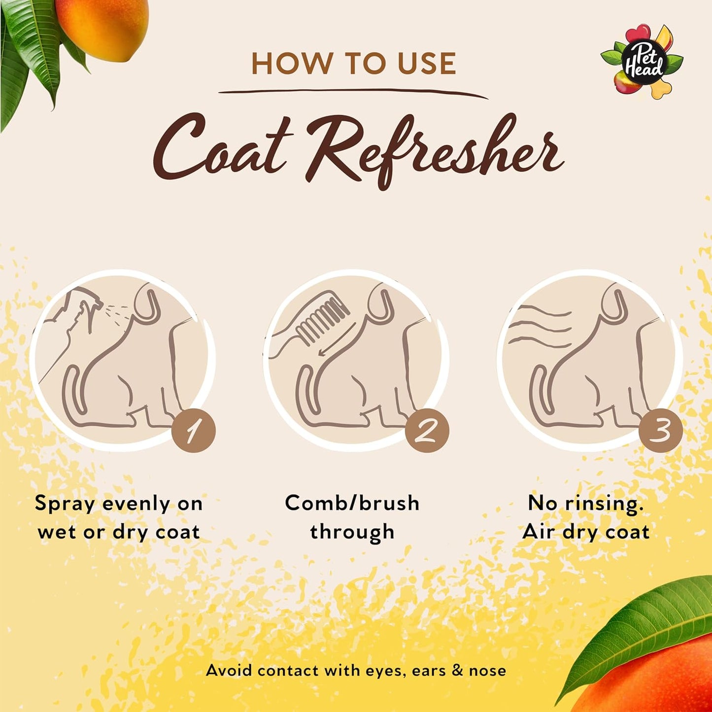 Pet Head Ultimutt Clean Coat 3 in 1 Refresher Dog Spray