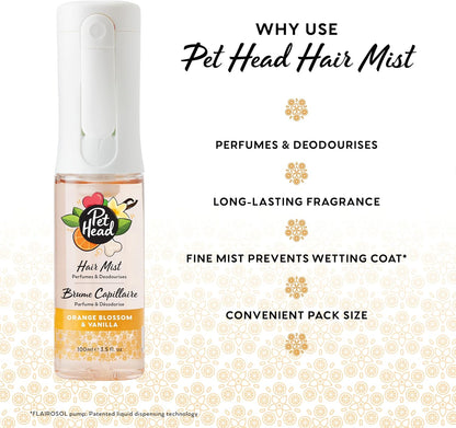 Pet Head Hair Mist Dog Deodorising Spray Aqua Tonic