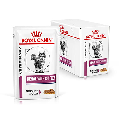 Royal Canin Veterinary Diet Renal Adult Wet Cat Food - Chicken