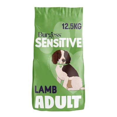 Burgess Burgess Sensitive Hypoallergenic Lamb Adult Dry Dog Food pet food packaging