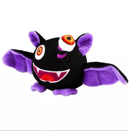 Halloween Spooky Monster Bat Soft Plush Dog Toy